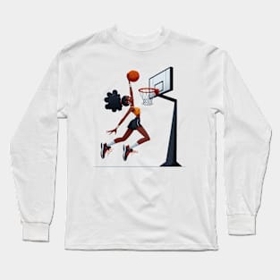 Female basketball player Long Sleeve T-Shirt